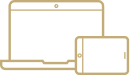 A collection of three beige-colored rectangular hotel room doors with small black signs, set against a light background.